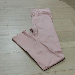 H&M pink high waisted skinny jeans